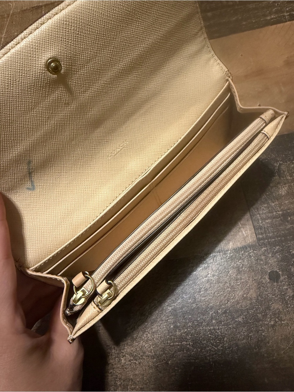 Coach Peyton Signature Envelope Snap Wallet with Pouch - Picture 7 of 11